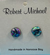 Robert Tutty - Earrings -  Dichroic glass - Multi