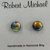 Robert Tutty - Earrings - Dichroic glass - Multi