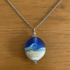 Garry White (Glass in Motion) - Necklace - Lampwork pendant - Oval