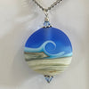 Garry White (Glass in Motion) - Necklace - Lampwork pendant - Round