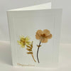 Ehnyawpaw - Card - Yellow & Peach flower