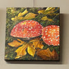 Margery Blom - Oil Painting - Autumn Mushroom - 12" x 12"