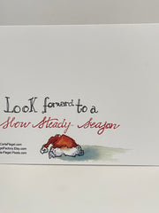 Load image into Gallery viewer, Carla Flegel - Christmas Card -""Look Forward to a Slow Steady Season" Christmas Snail - Carla Flegel - - McMillan Arts Centre & MAC Box Office