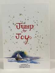 Load image into Gallery viewer, Carla Flegel - Christmas Card - "Jump for Joy" Christmas Orca - Carla Flegel - Christmas Card - McMillan Arts Centre & MAC Box Office