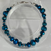 Lynn Orriss - Bracelet - Blue crystals - 7" long