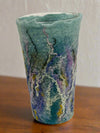 Darrell Giraldeau - Fibre Art - Felted vase with glass insert
