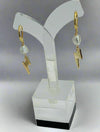 Julie Hawes - Earrings - Freshwater pearl and lightning charm