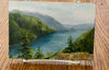 Margery Blom - Oil Painting - Cameron Lake - 6" x 4"