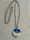Garry White (Glass in Motion) - Necklace - Lampwork pendant - Round - 18" chain