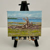 Lynn Orriss - Mini Painting - "Parksville Beach"  2" x 3" - easel included