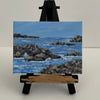 Lynn Orriss - Mini Painting - "Incoming Tide" 2" x 3" - easel included