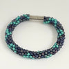 Diana Lockwood - Bracelet - Kimihimo - Purple and Blue - magnetic clasp