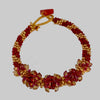 Diana Lockwood - Bracelet - Kimihimo - Red and Gold- cord fastener