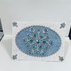 Penny Marshall - Christmas Card - Blue crystal snowflake