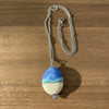 Garry White (Glass in Motion) - Necklace - Lampwork pendant - Oval - 18" chain