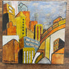Marilyn Strongitharm - Acrylic Painting - City Scene #3- 6" x 6"