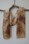 Karen MacRae - Silk Scarf -Fall colours - Botanical print
