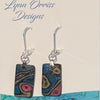 Lynn Orriss - Earrings - Jewel tones - rectangle