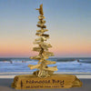 Drift Roots - Driftwood tree with "Nanoose Bay" & Coordinates - 8"