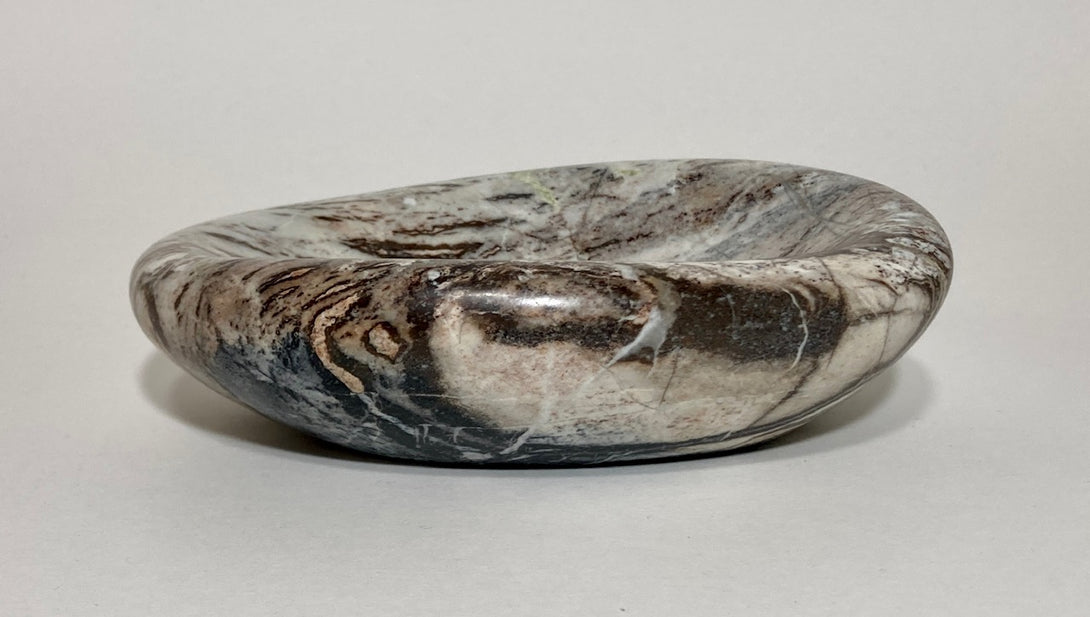 Ian Howie - Carving - Bowl - Rainforest Marble, Kennedy Lake - Ian Howie - McMillan Arts Centre Gallery, Gift Shop and Box Office - Vancouver Island Art Gallery