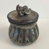 Crystal Burgess - Raku jar with lid - "Special"