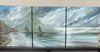 Ray Francis - Oil Painting - "Westcoast Cloud Cover" 12" x 30"