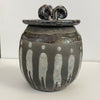 Crystal Burgess - Raku jar with lid - "Unity"