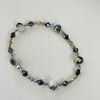 Lynn Orriss - Bracelet - Blue & White Crystal with hematite