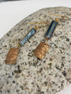 Alasha Lantinga - Earrings - Floral Elise with long bezel Kyanite