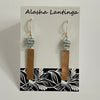 Alasha Lantinga - Earrings - Smooth bar with stacked Larimar