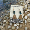 Alasha Lantinga - Earrings - "Calathea" with stacked Teal Apatite