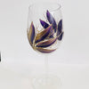 Lori Schiersmann - Glass - Wine Glass - Purple/Gold