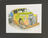 Bruce Suelzle - Print - Antique Dump Truck, ready to frame