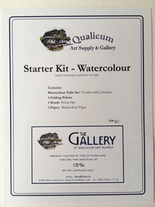 Qualicum Art Supply & Gallery - Starter Kit - Watercolour - Qualicum Art Supply & Gallery - McMillan Arts Centre Gallery, Gift Shop and Box Office - Vancouver Island Art Gallery
