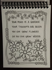 Load image into Gallery viewer, Erinlea Light - Zentangle colouring book "Weedless Wisdom" - Erinlea Light - Zentangle - McMillan Arts Centre & MAC Box Office