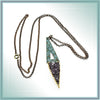 Alasha Lantinga - Necklace - "Aphroditie" amethyst druzy daisy burst cut out
