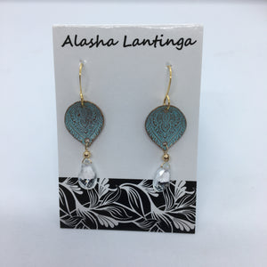 Alasha Lantinga - Earrings - "Amelia" with Clear Quartz