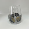 Lori Schiersmann - Stemless Wine Glass - black/gold/silver