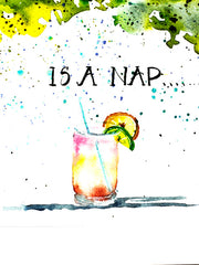 Load image into Gallery viewer, Carla Flegel - Birthday Card - “80 when happy hour is a nap" - Carla Flegel - Card - McMillan Arts Centre & MAC Box Office