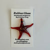 Rubius Glass - Suncatcher - Sea Star - Red