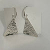Laurie A. McDonald - Earrings - Hammered triangle, sterling silver