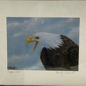 Wendy Schmidt - Print - "Eagle's Call" 14" x 12"