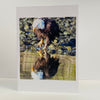 Nancy Butler - Card -Photo of eagle looking at its reflection