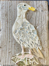 Deidre L. Michael - Mosaic - Seagull- ceramic shards on wood