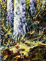 Load image into Gallery viewer, Lynn Orriss - Acrylic Painting - Birch Trees Season II - Lynn Orriss - McMillan Arts Centre Gallery, Gift Shop and Box Office - Vancouver Island Art Gallery