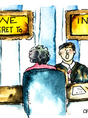 Load image into Gallery viewer, Carla Flegel - Birthday Card - “We Regret to Inform You Your 50's have expired" - Carla Flegel - Card - McMillan Arts Centre & MAC Box Office