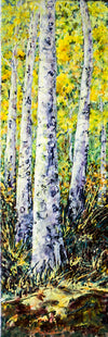 Lynn Orriss - Acrylic Painting - Birch Trees Season II