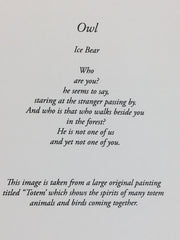 Load image into Gallery viewer, Ice Bear - Card - Owl - MAC-Donation - McMillan Arts Centre Gallery, Gift Shop and Box Office - Vancouver Island Art Gallery