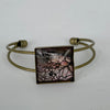 Linda Campbell - Jewellery - Cuff - bronze with square tile
