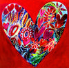 Jennifer McIntyre - Card - Heart on red background